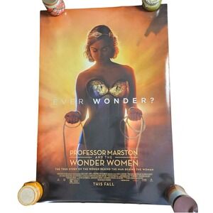 Professor Marston and the Wonder Women 2017 Movie Poster 27x40 Luke Evans D/S